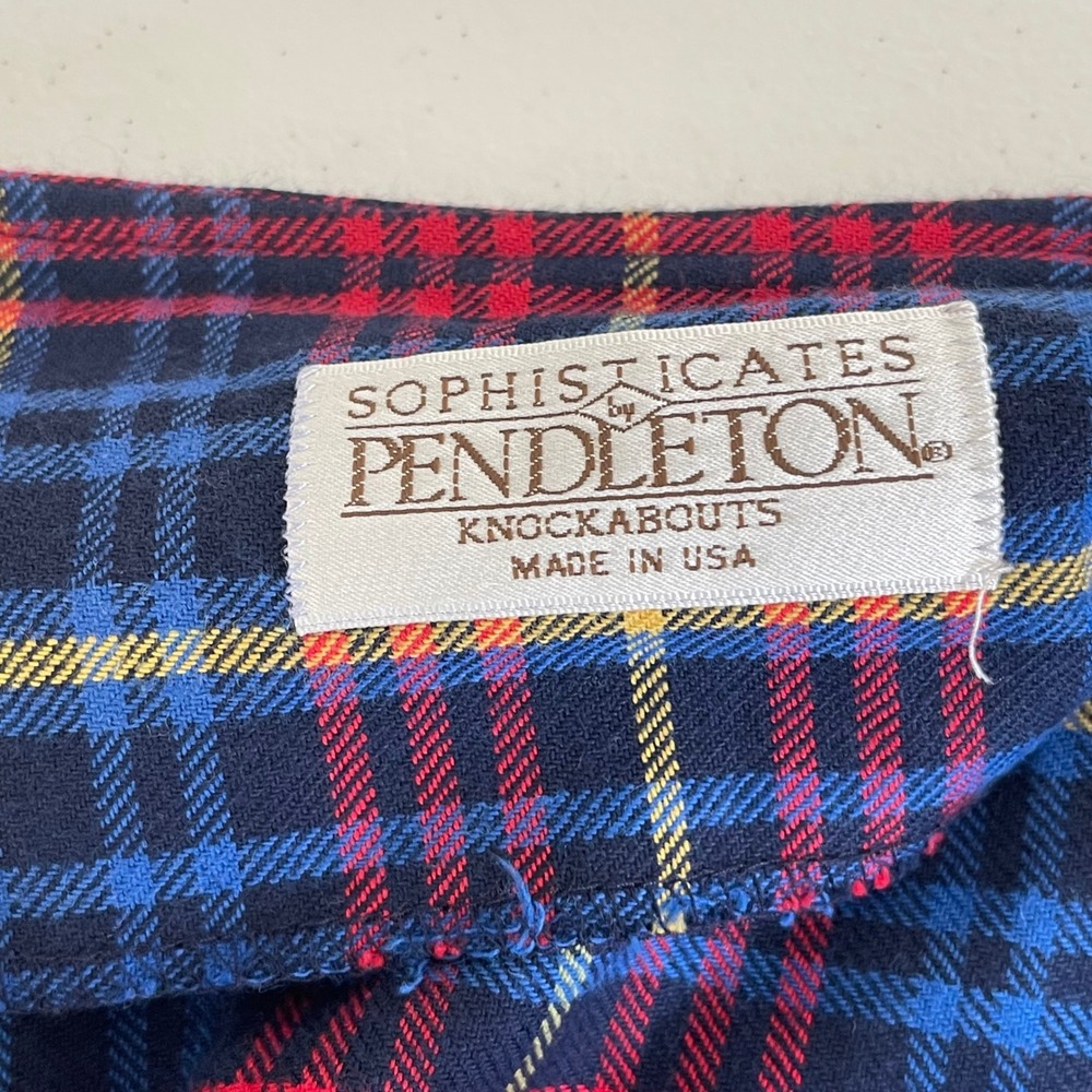 Vintage Pendleton Plaid Button Knockabout Jumper … - image 7